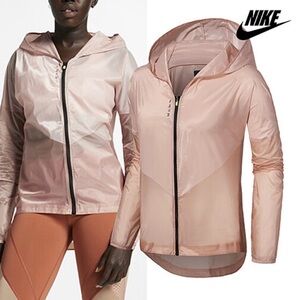 Nike Tech Pack Lightweight Running Jacket Rose Gold Women's Large